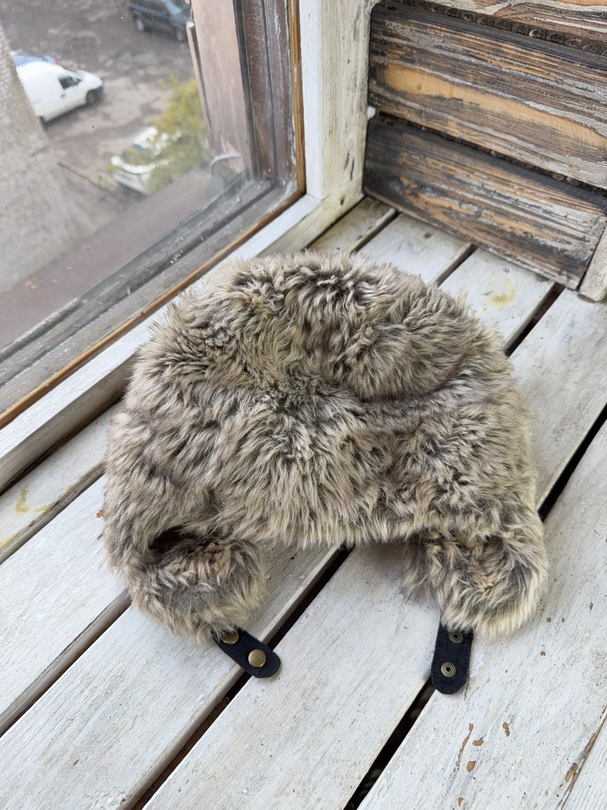 Japanese Brand Faux Fur Mohair Fuzzy Ushanka Trapper Hat Y2K Opium Rare OS Size ONE SIZE - 7 Thumbnail
