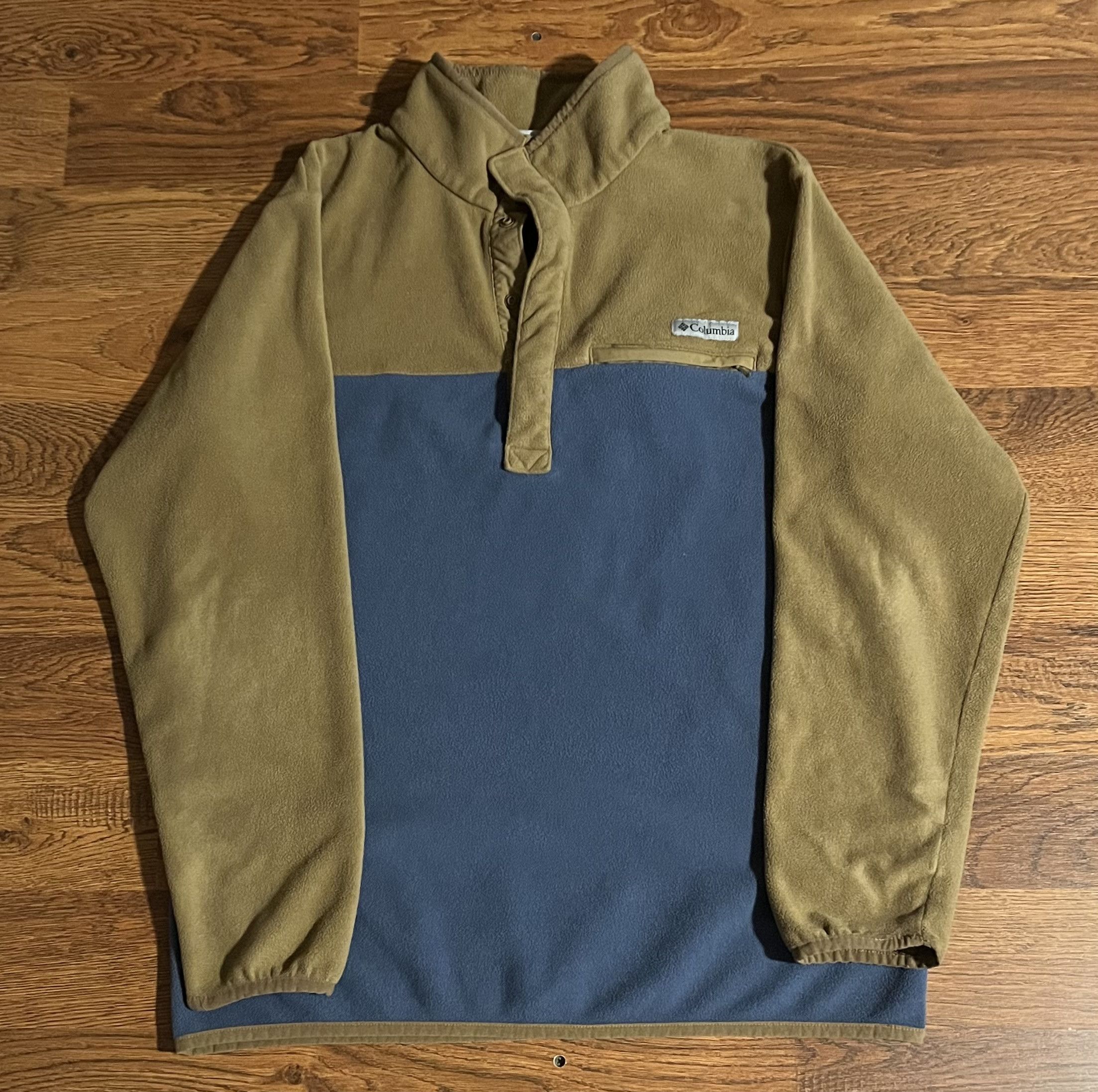 Columbia Columbia Fleece Pullover Colorblock Snap Neck Sweatshirt Size US M / EU 48-50 / 2 - 1 Thumbnail