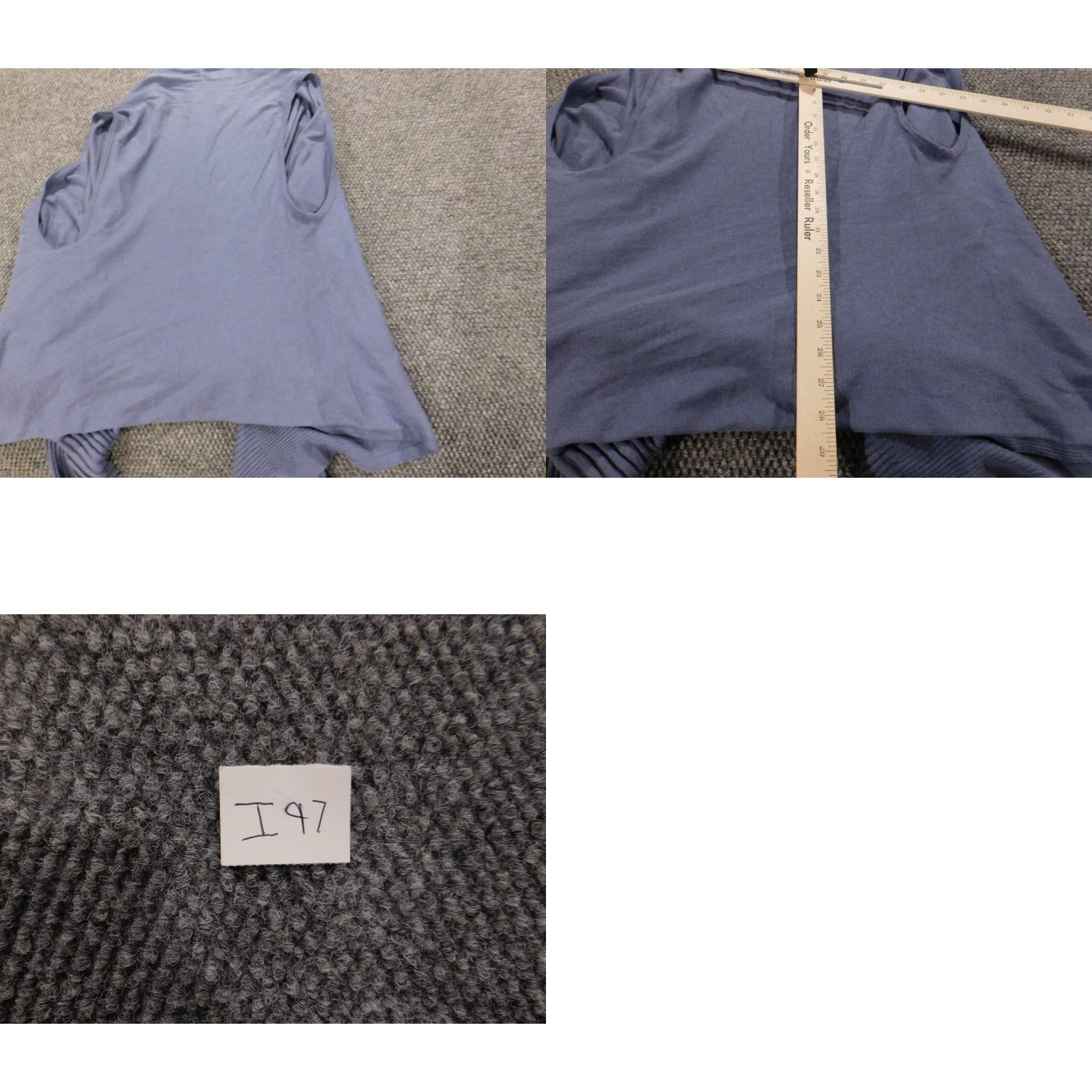 Coldwater Creek Coldwater Creek Sweater Cardigan Vest Womens S Purple V-Neck Open Cotton Rayon Knit Chunky Sleeveless 0-0 Size S / US 4 / IT 40 - 8 Thumbnail