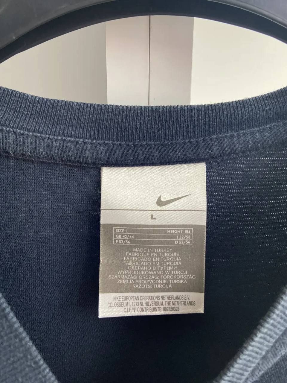 Nike × Vintage Vintage Nike Navy Tee Size US L / EU 52-54 / 3 - 5 Thumbnail