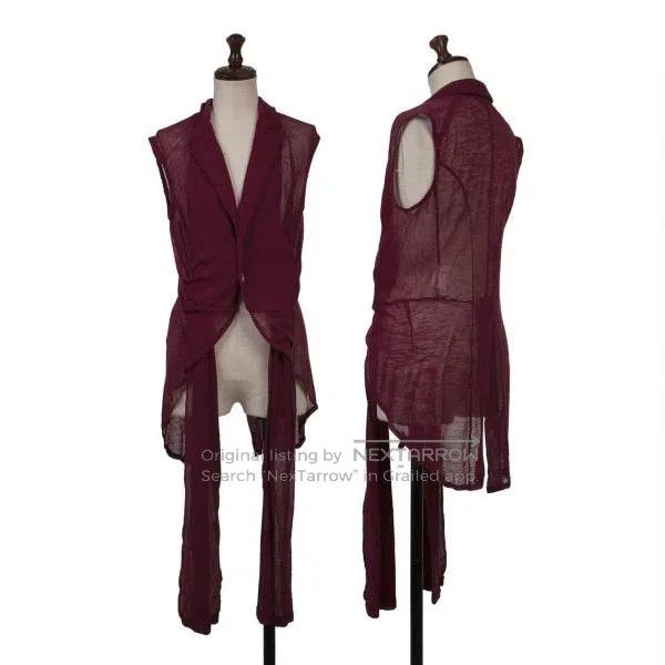 Comme des Garcons Comme Des Garcons Maroon Vintage Deformable Vest Size M / US 6-8 / IT 42-44 - 1 Thumbnail