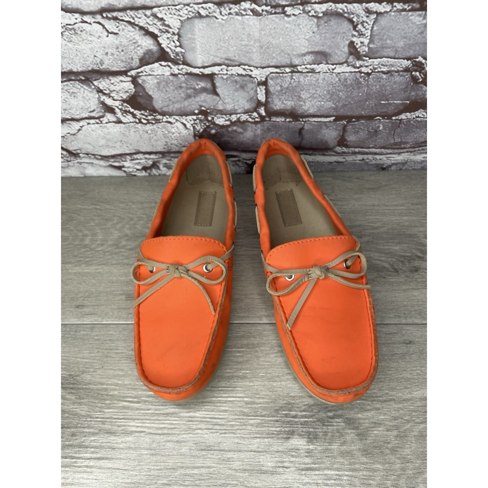 Crocs CROCS Beach Line Orange Synthetic Slip on Boat Loafers Women Size US 8 / IT 38 - 2 Thumbnail