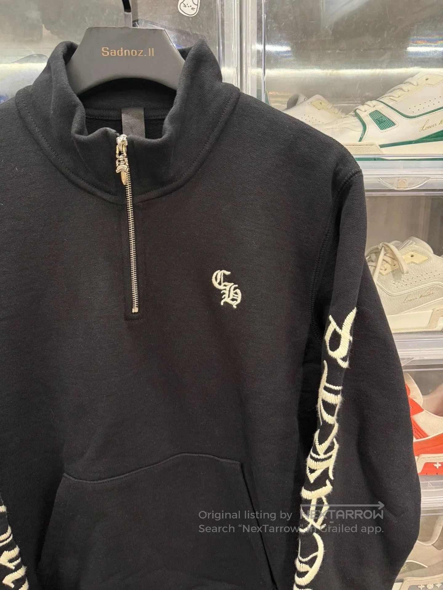 Chrome Hearts chrome hearts black half-zip sweatshirt medium. Size US M / EU 48-50 / 2 - 2 Thumbnail