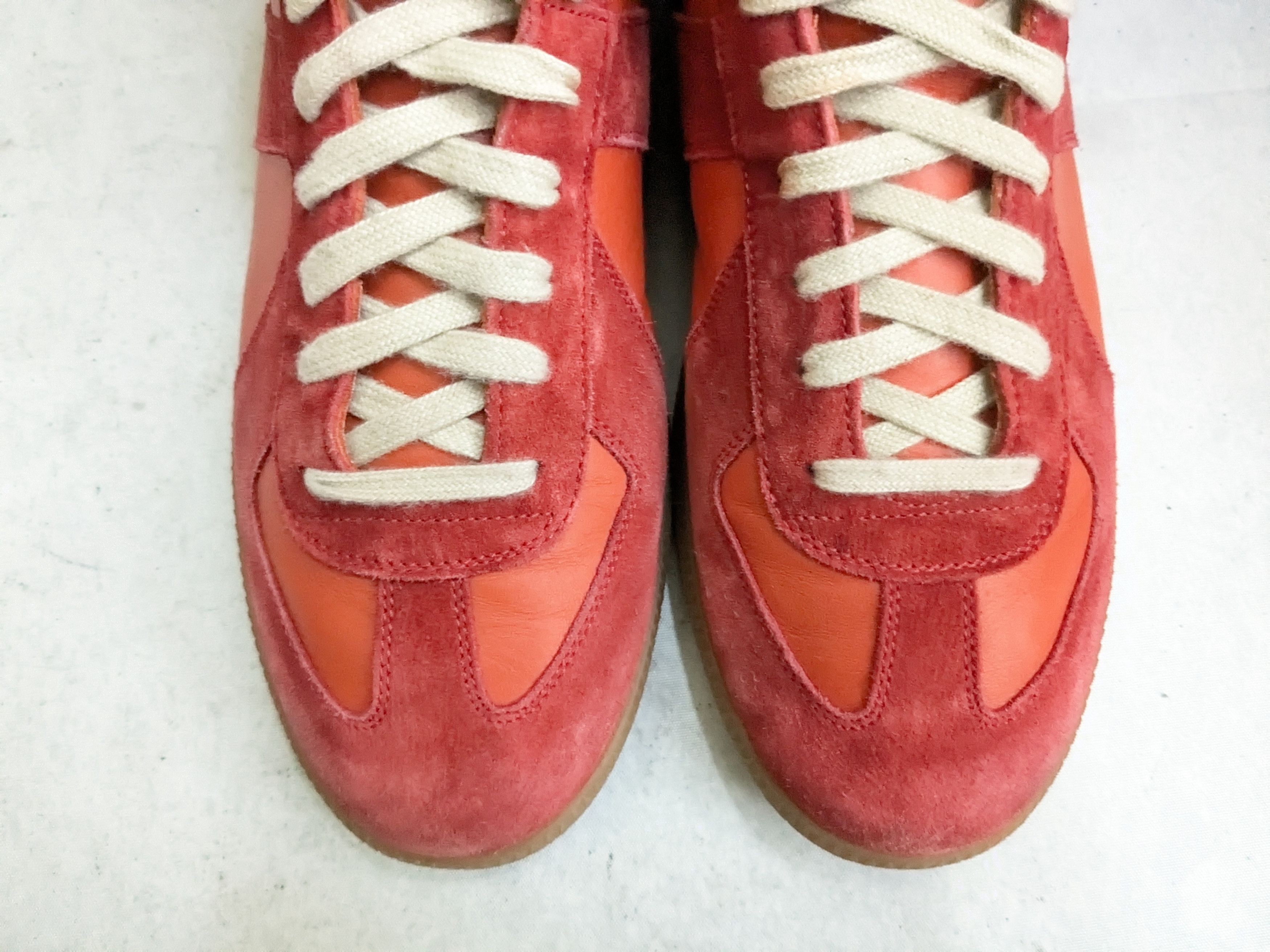 Maison Margiela Maison Margiela Replica GAT Red Orange 11 44 High Tops Size US 11 / EU 44 - 2 Thumbnail