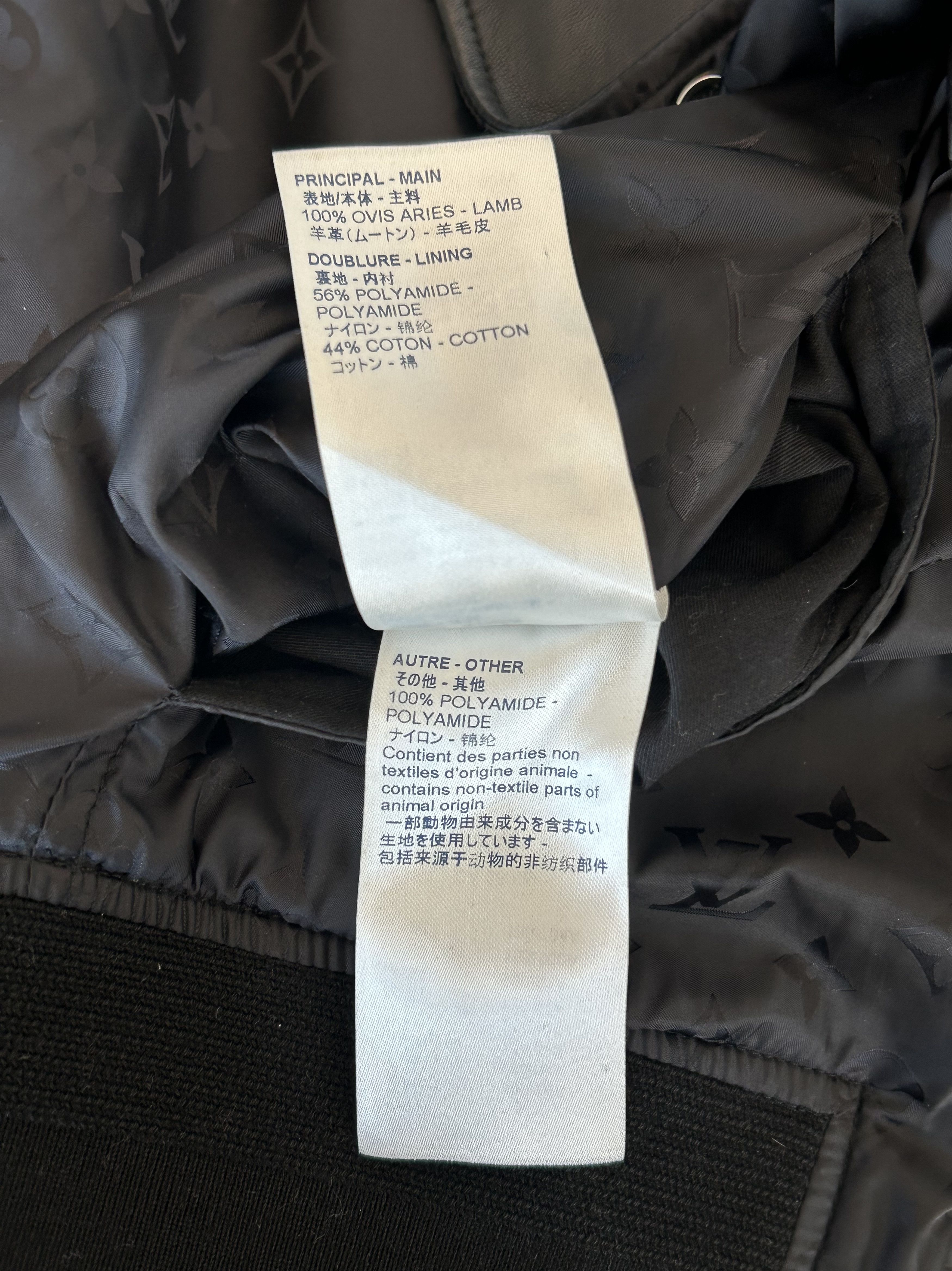 Louis Vuitton Louis Vuitton Black Monogram Reversible Leather Jacket Size US XL / EU 56 / 4 - 7 Thumbnail