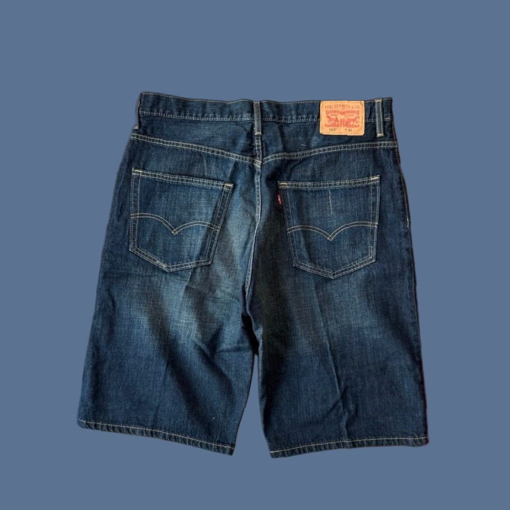 Levi's VINTAGE Levi's 569 Denim Jean Shorts Men 36 Baggy Hip Hop 12” Inseam Blue Cotton Denim Casual Travel Workwear Size US 36 / EU 52 - 1 Thumbnail