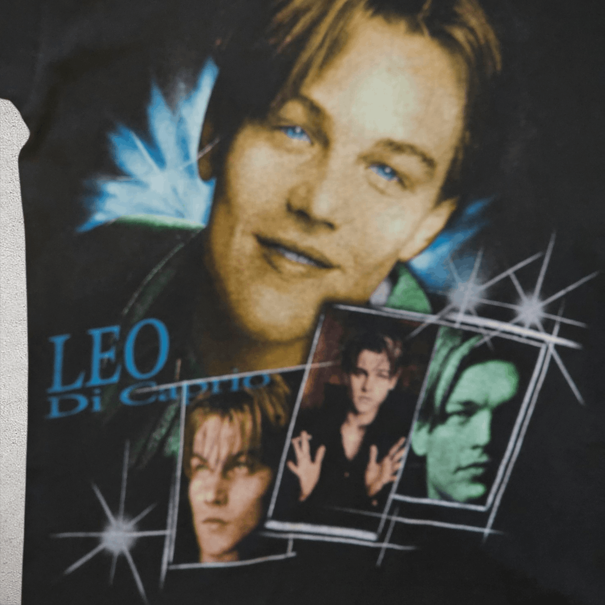 Vintage Leonardo Di Caprio Rare Print 90's Tee Size US M / EU 48-50 / 2 - 2 Thumbnail