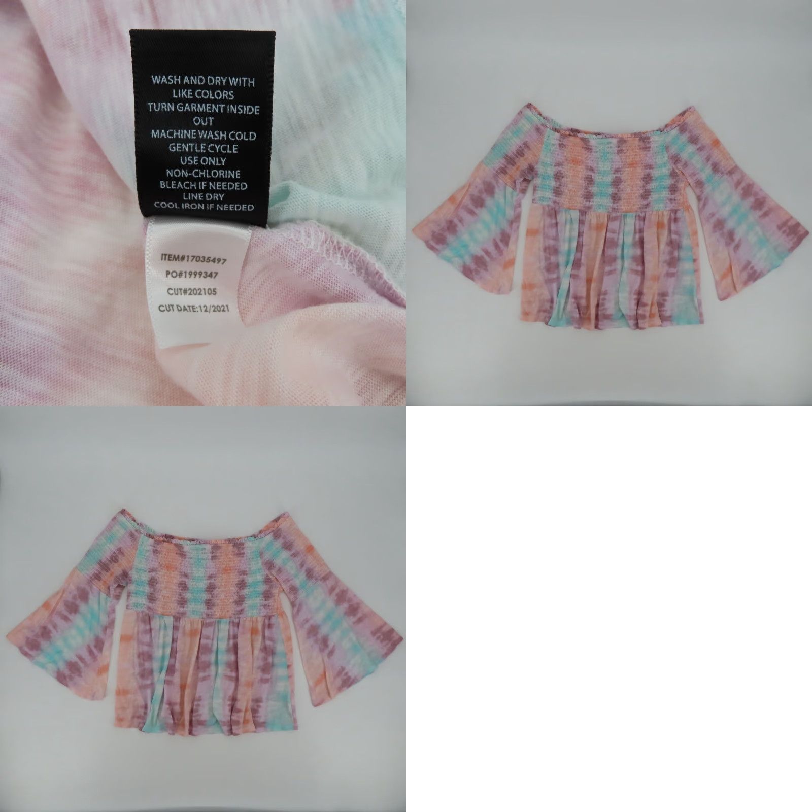 Torrid Torrid 3 Womens Plus Size 3X 22/24 Multicolor Tie Dye Ruched Blouse Shirt Top Size XXL / US 16-18 / IT 52-54 - 8 Thumbnail