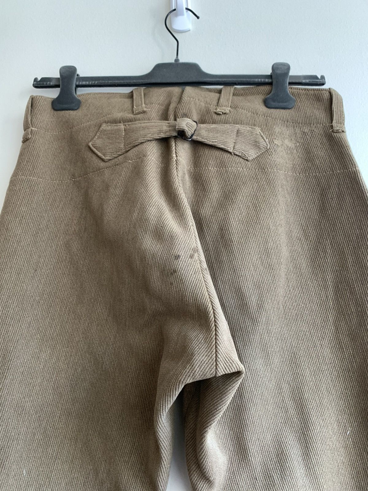 Vintage 1910’s WWI French Military Jodhpur Wool Whipcord Pants Size US 33 - 5 Thumbnail
