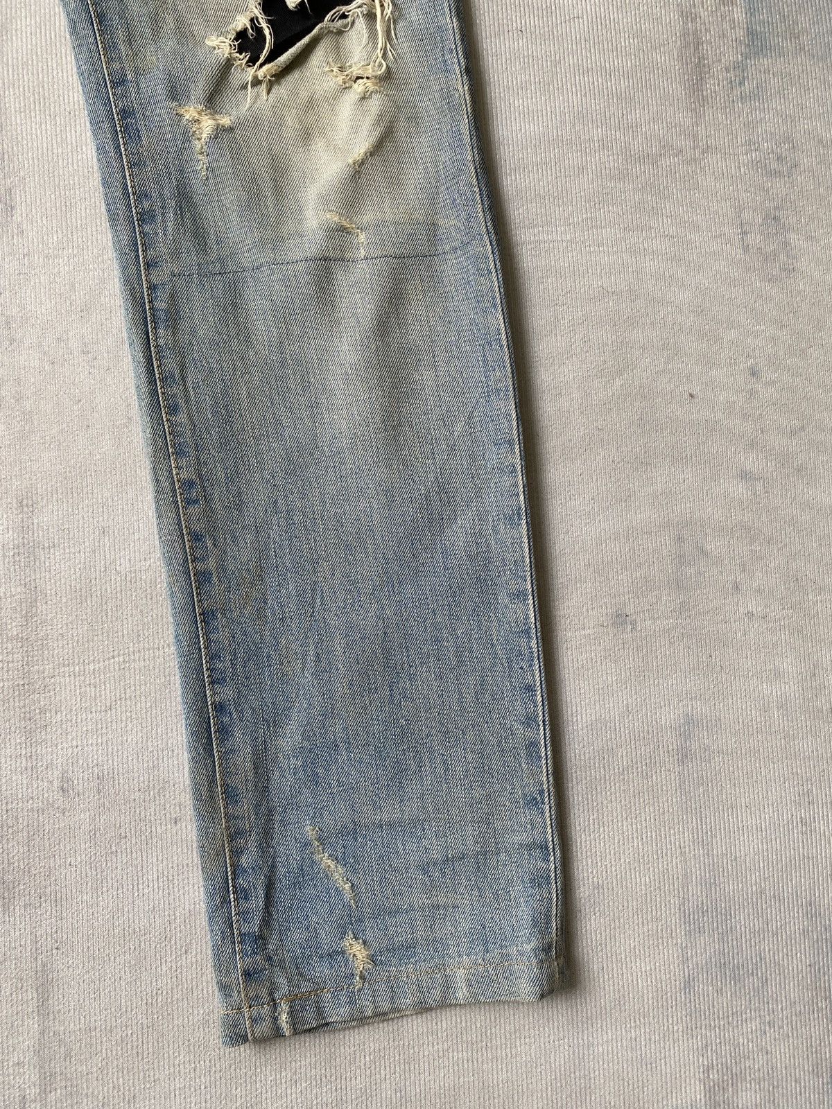 JACKROSE 2000s - Luvmaison Jackrose Japan Rusty Distressed Denim Size US 33 - 7 Thumbnail