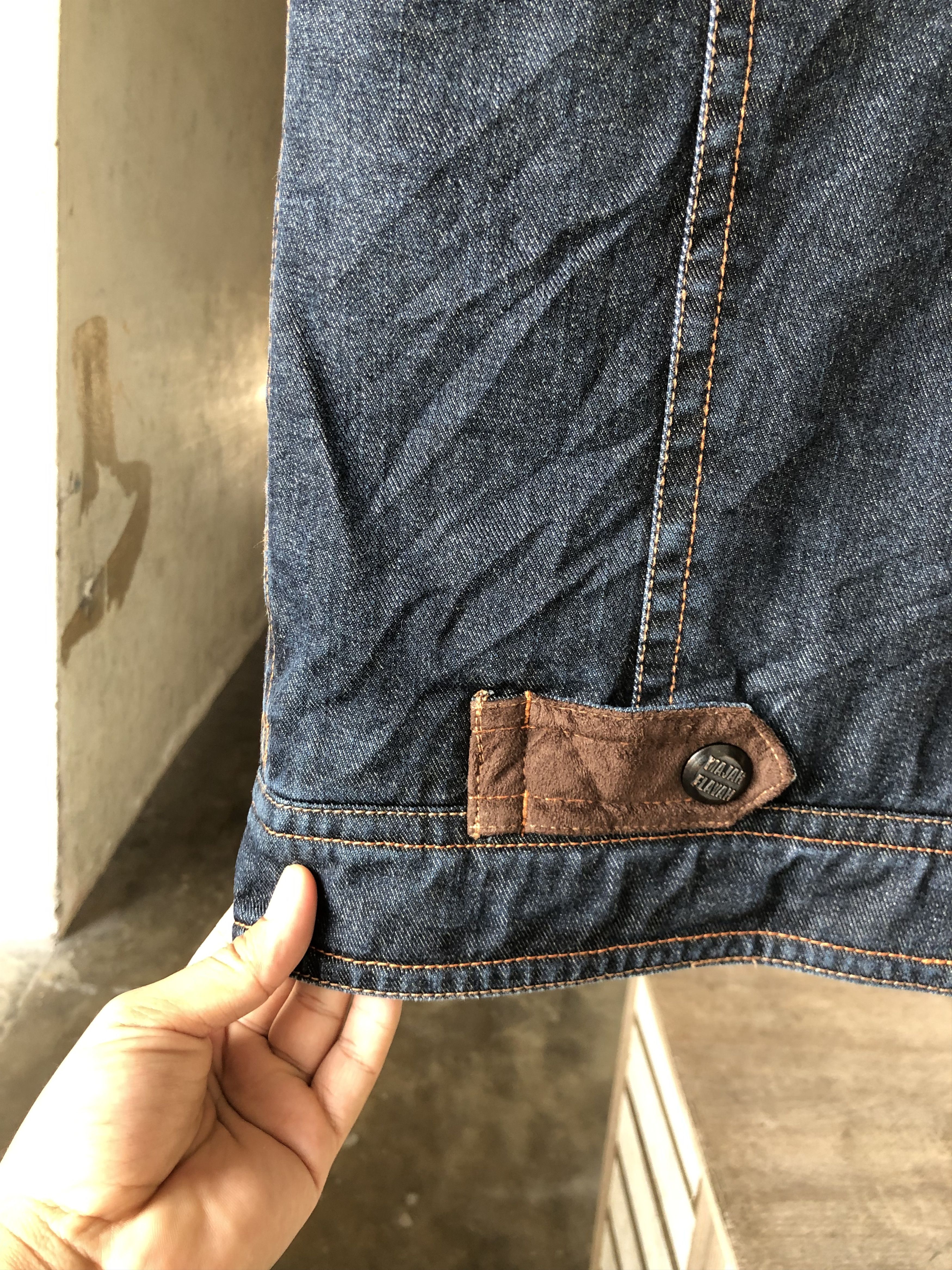 Japanese Brand Rare Majah Flavah Undaground HipHop Denim Vest Jacket Size US L / EU 52-54 / 3 - 16 Thumbnail