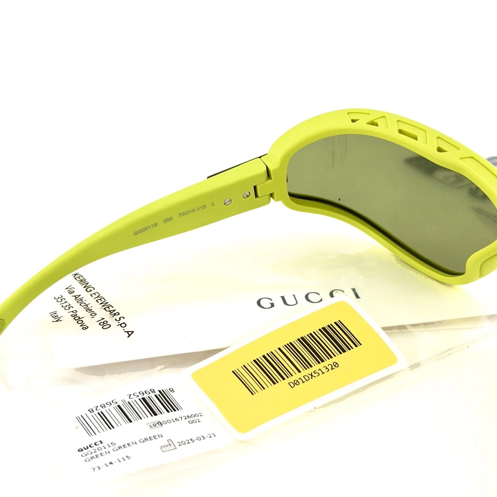 Gucci GUCCI GG2011S Acid 2011 Guccissima Print Mirror Sunglasses Size ONE SIZE - 6 Thumbnail