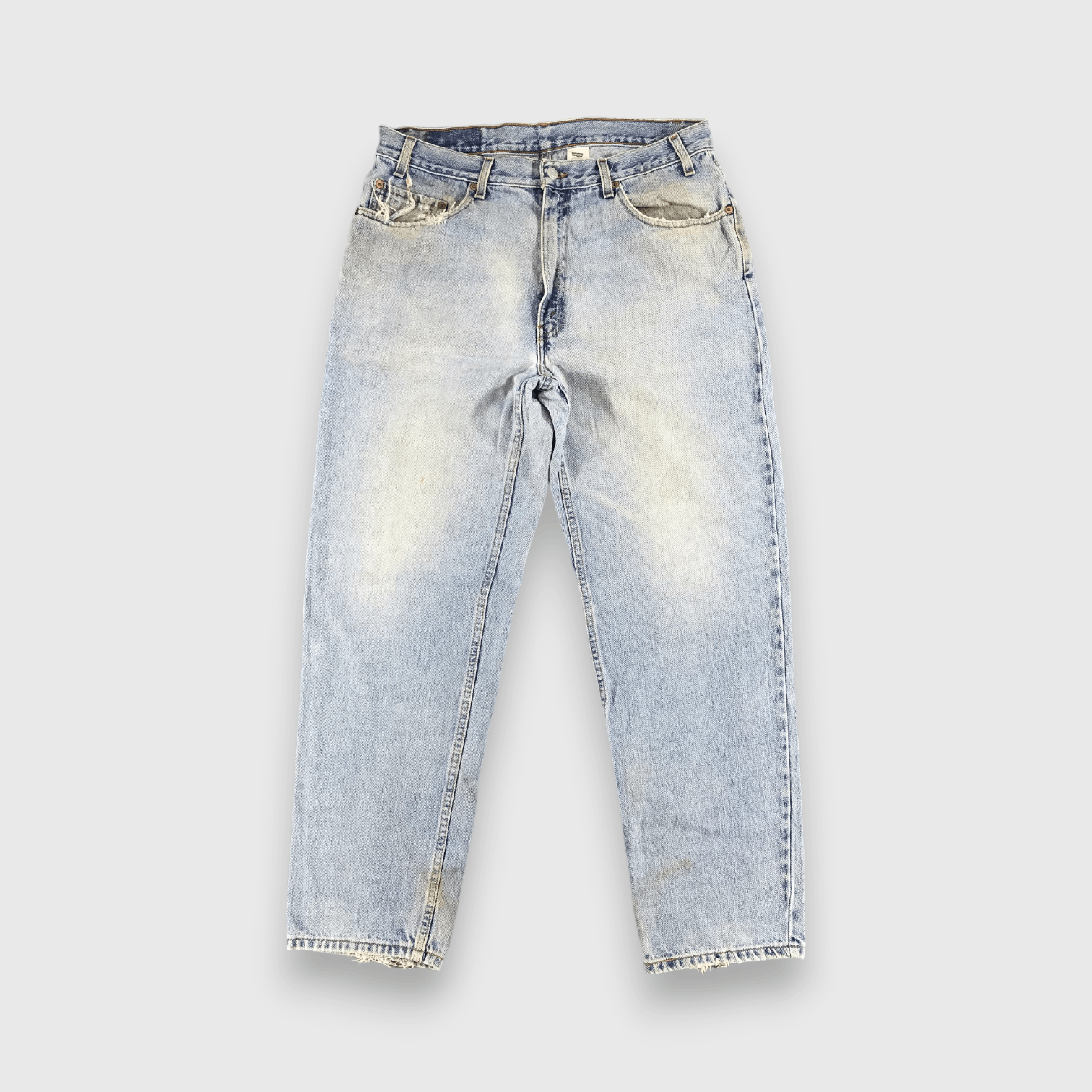 Levi's 90s Vintage Light Wash Levis 550 Jeans- J1355 Size US 35 - 1 Thumbnail