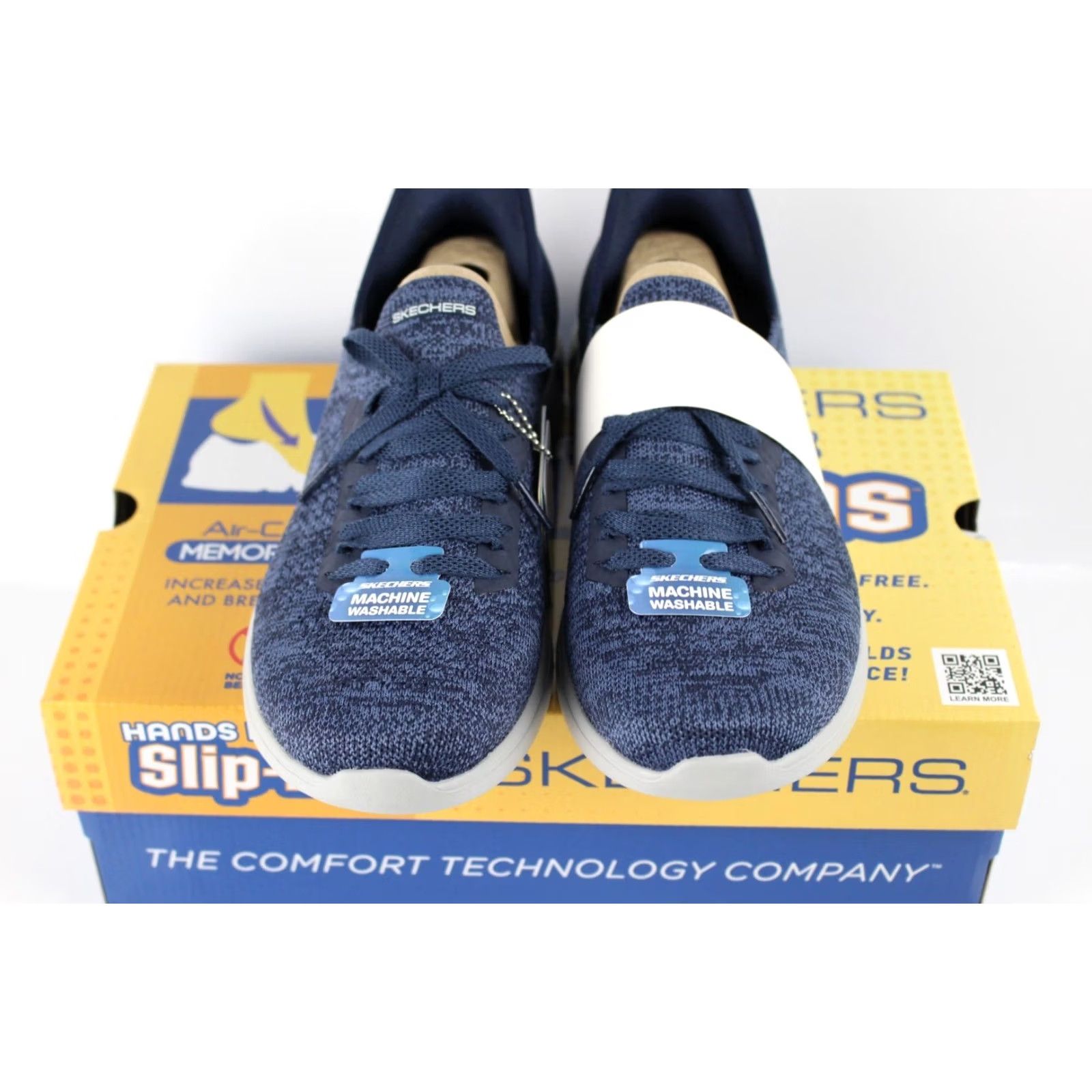 SKECHERS Skechers Women's Slip-Ins On the Go Swift Astounding Sneakers 10 Navy Size US 7 / IT 37 - 4 Thumbnail