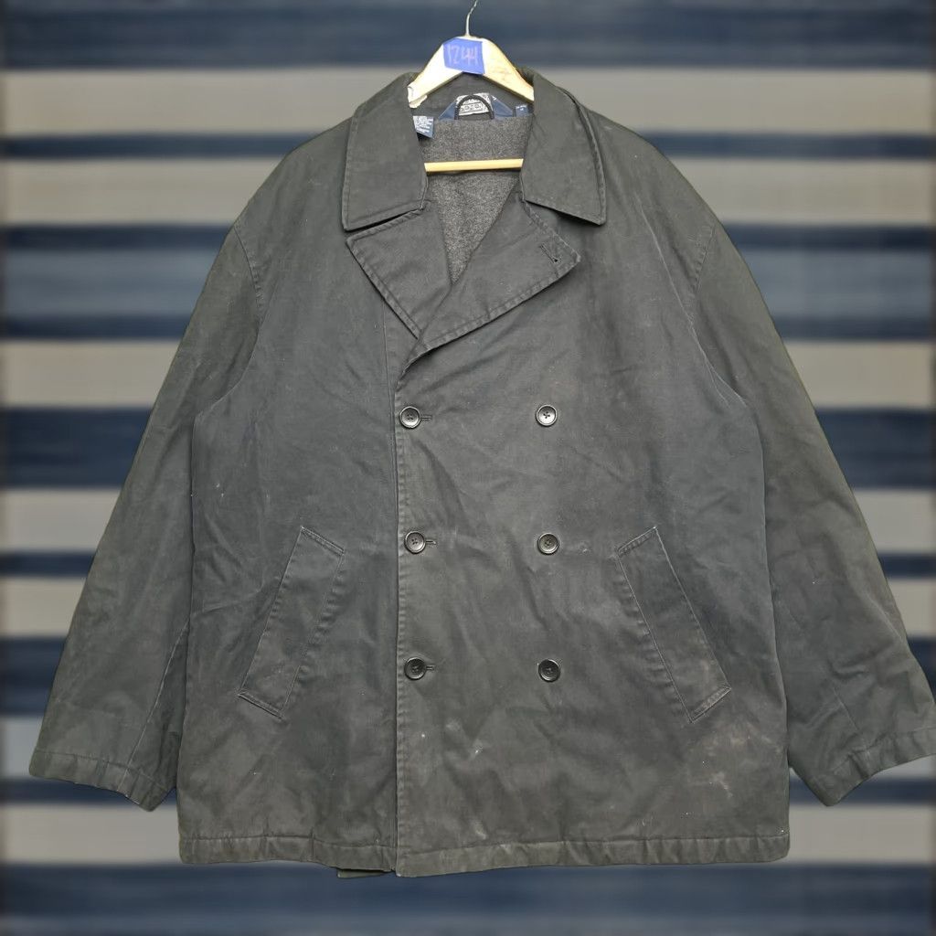 Polo Ralph Lauren Polo Ralph Lauren Pea Coat Mens XL Black Lined Insulated Winter Button Size US XL / EU 56 / 4 - 1 Thumbnail