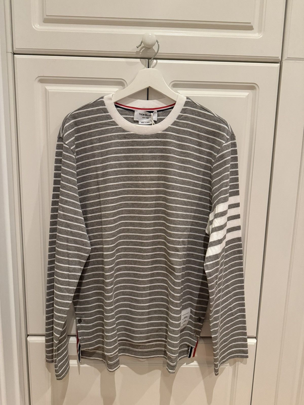 Thom Browne Thom Browne 4-Bar long sleeve t-shirt Size US L / EU 52-54 / 3 - 1 Thumbnail