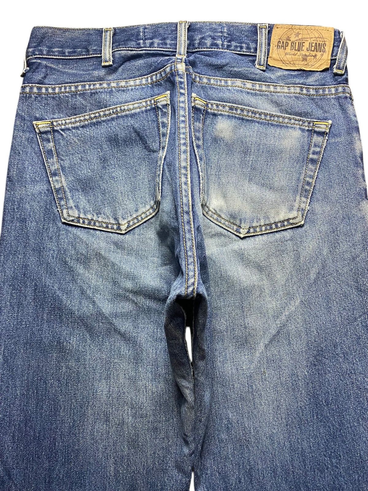 Gap Vintage Gap Denim Blue Wash Distressed Baggy Jeans Size US 30 / EU 46 - 4 Thumbnail