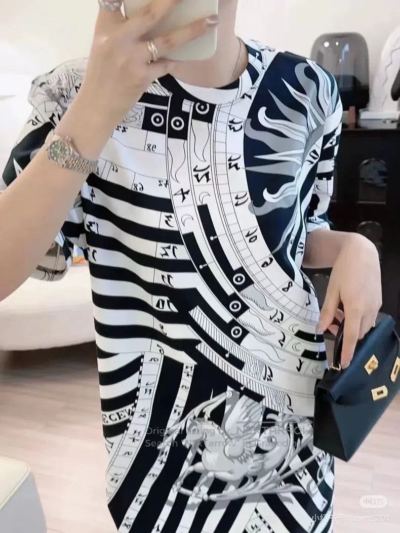 Other Hermes Constellation series black and white print dress Size XXS / US 00 / IT 34 - 6 Thumbnail