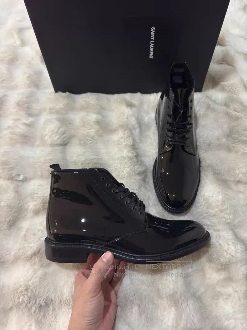 Saint Laurent Paris Saint Laurent Paris Men's Lace-up Boots Size US 9 / EU 42 - 1 Thumbnail