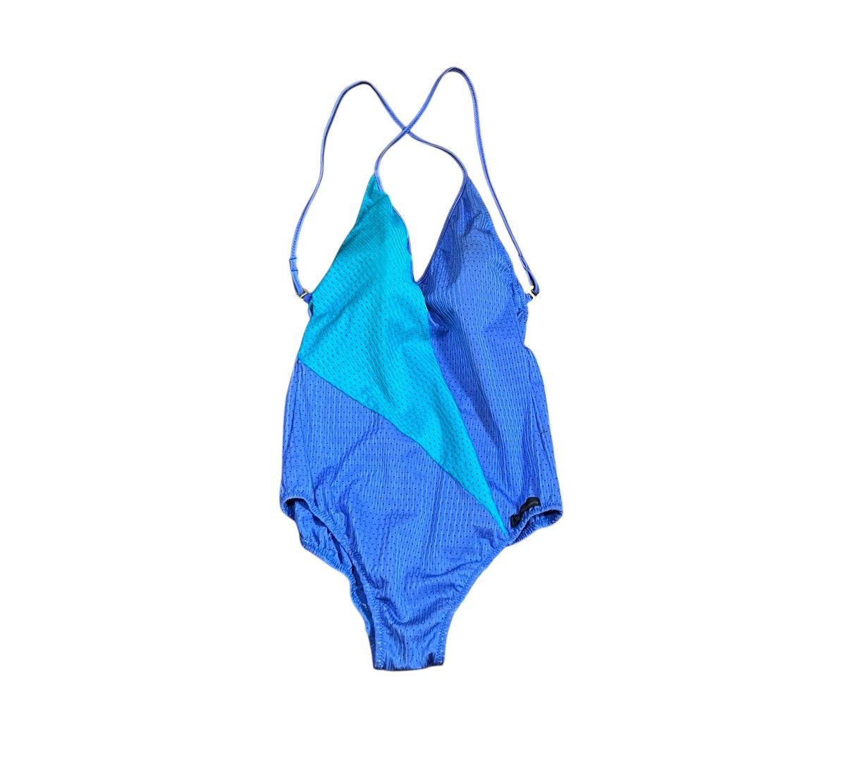Issey Miyake Vintage issey miyake swim blue swimsuit Size S / US 4 / IT 40 - 1 Thumbnail