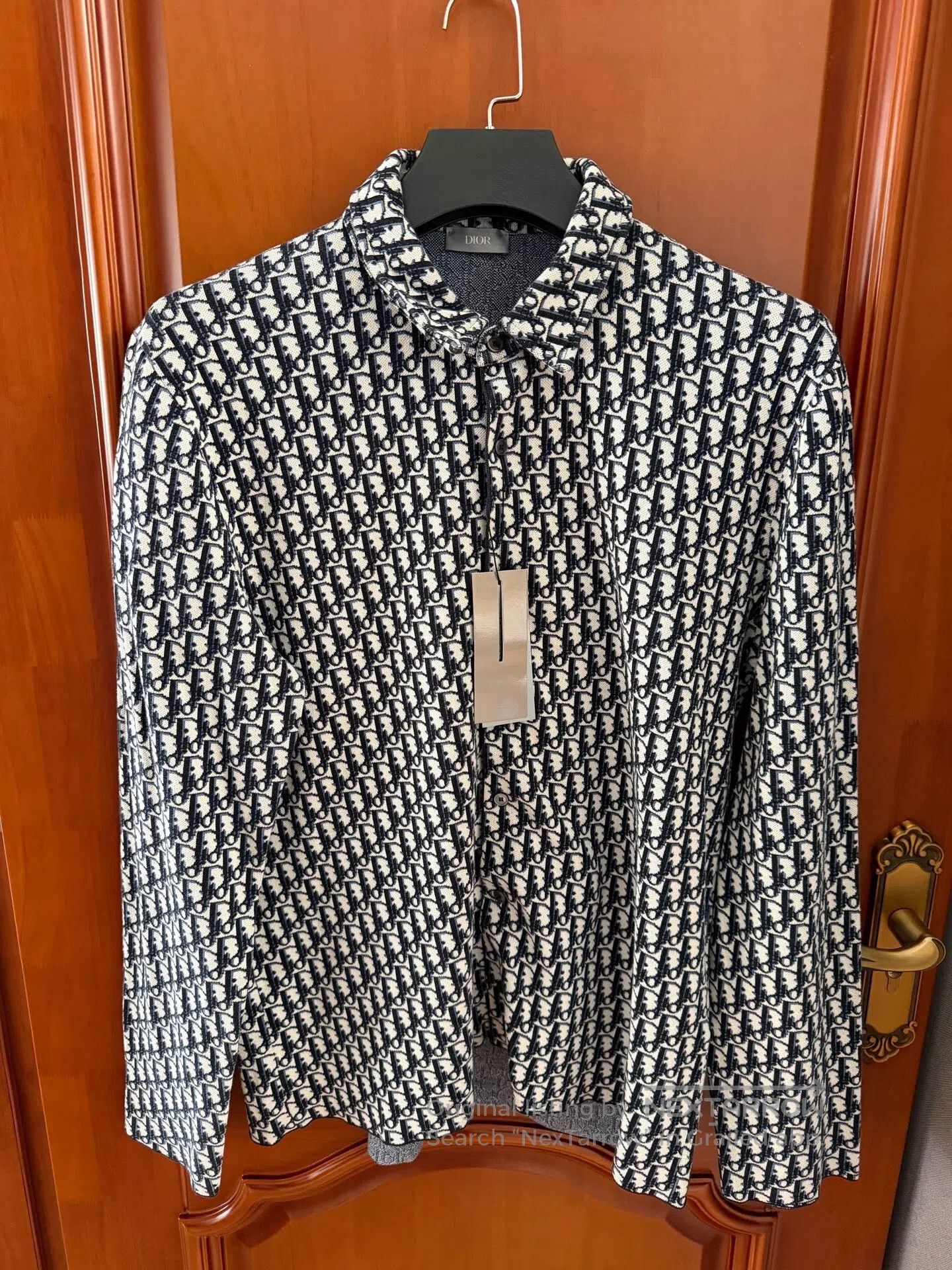 Dior Dior Full-Print Logo Cotton Shirt| Size US XL / EU 56 / 4 - 1 Thumbnail