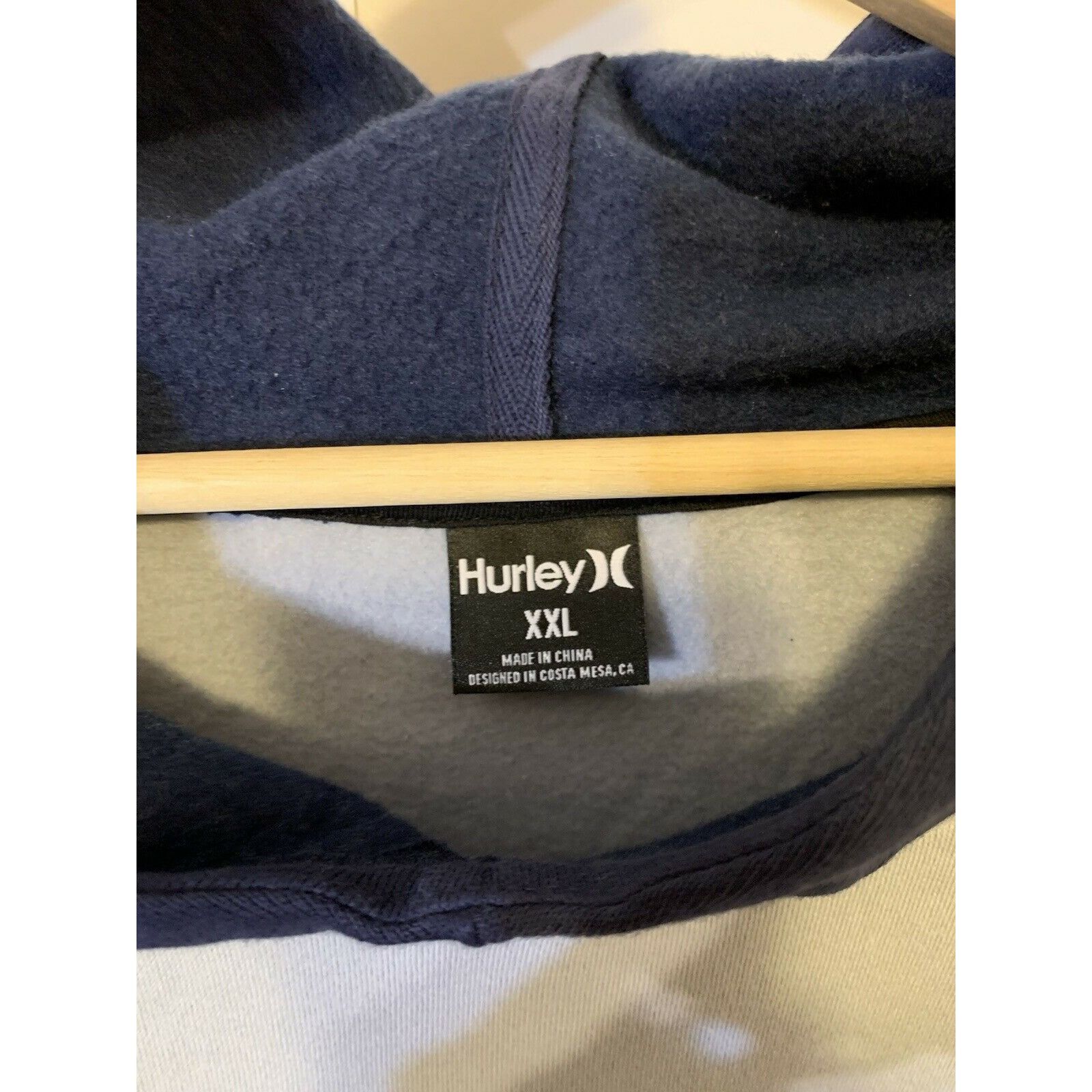 Hurley New Hurley Men's Sz XXL Blue Gray Color Block Pullover Hoodi Size US XXL / EU 58 / 5 - 2 Thumbnail