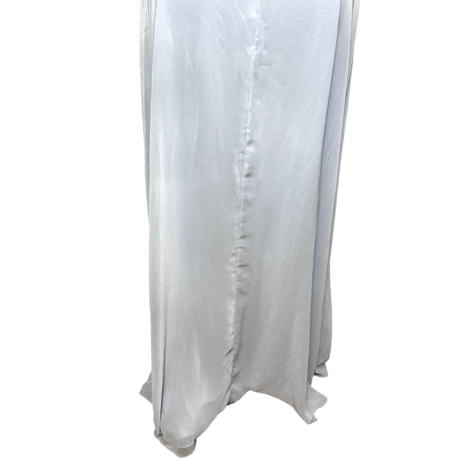 Other Lovely Maxi Dress Center Slit V-Neckline Light Blue W 8 NWOT Size M / US 6-8 / IT 42-44 - 7 Thumbnail
