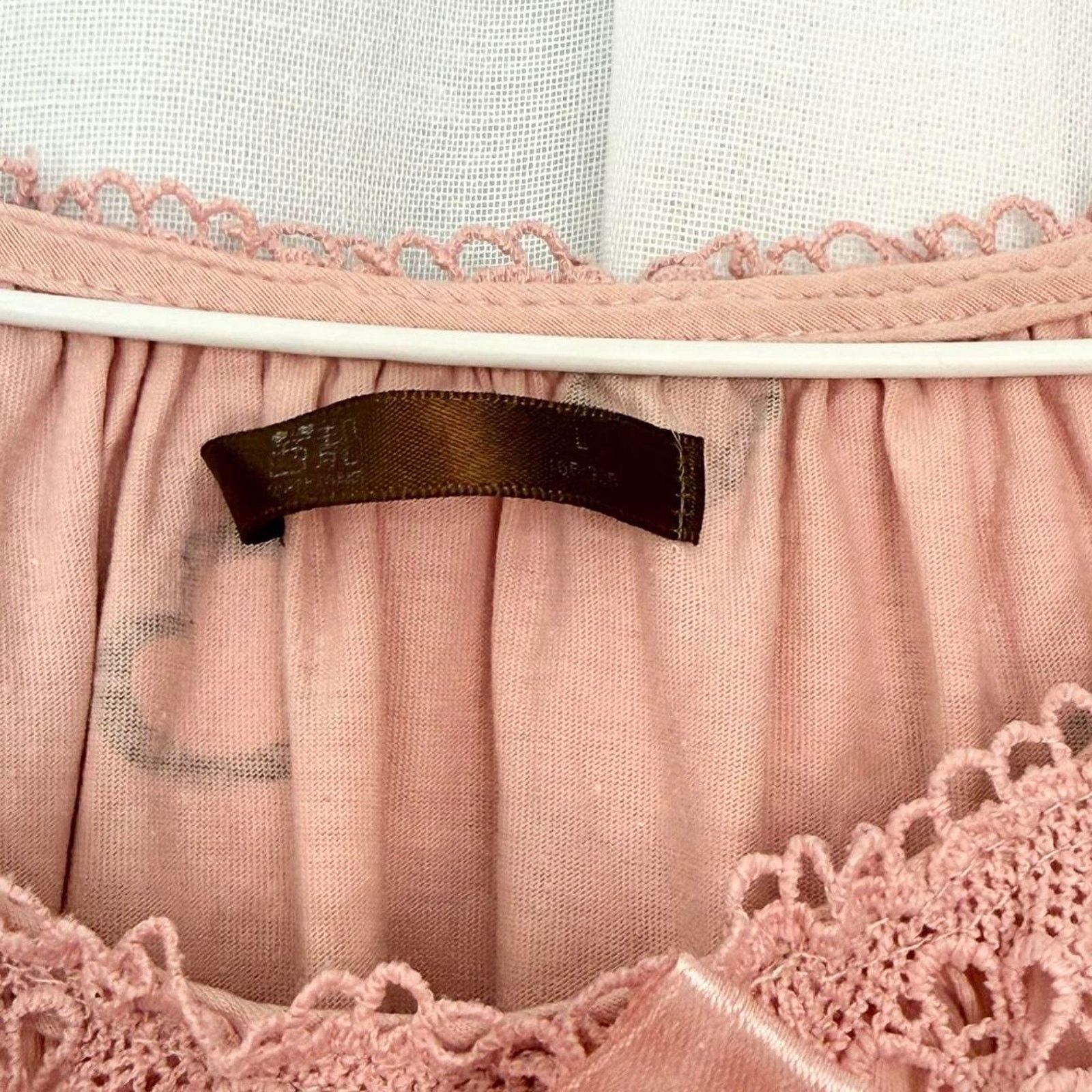 Vintage ✦ Vintage Pink Clowncore Babydoll Lace Dress ✦ Size L / US 10 / IT 46 - 7 Thumbnail