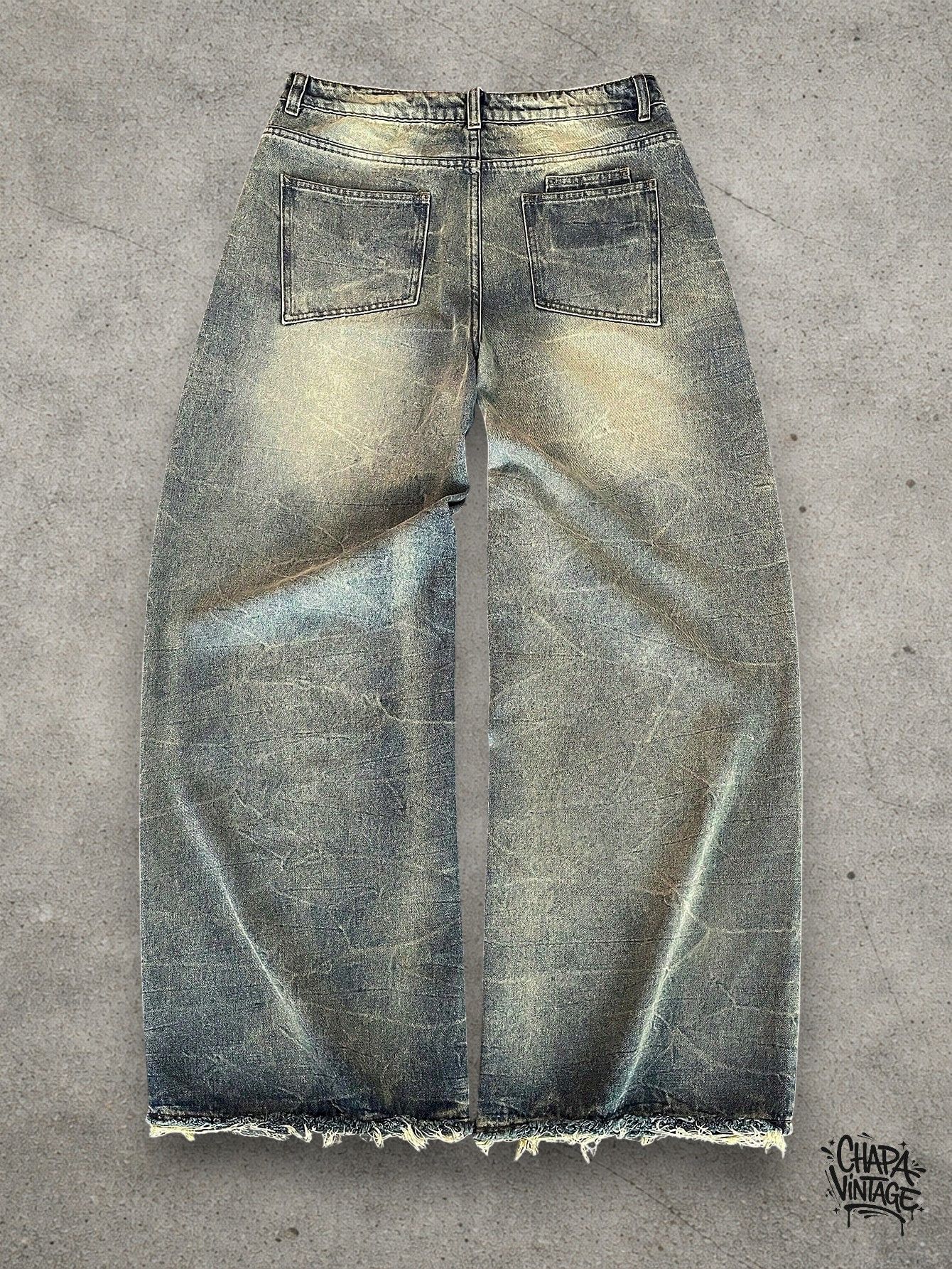 Vintage Washed distressed jeans Size US 32 / EU 48 - 2 Thumbnail
