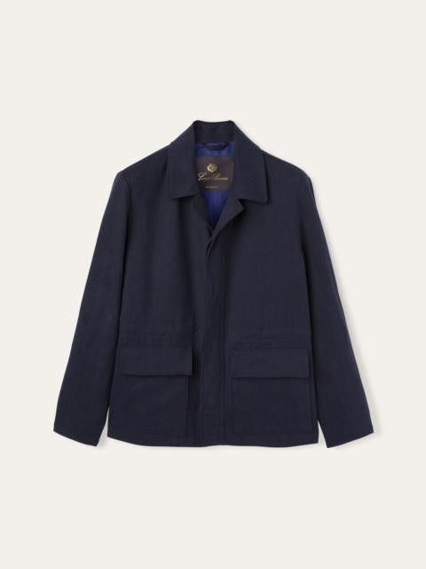 Loro Piana o1w1db10225 FAN6942 Kyushu Jacket in Navy Blue Size US M / EU 48-50 / 2 - 1 Preview