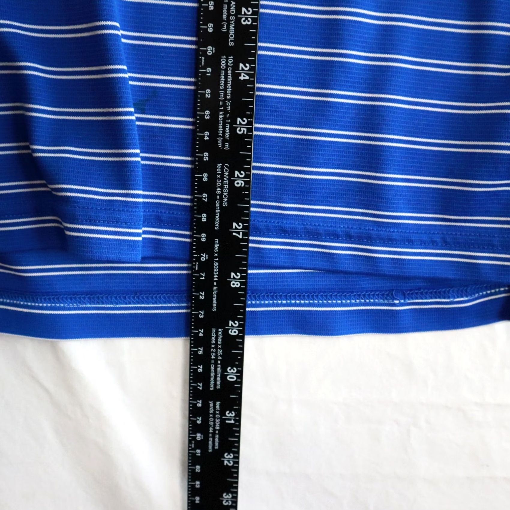 Vintage Chase 54 Polo Shirt Mens XL Blue Striped Short Sleeve Texas Longhorn Golf Club Size US XL / EU 56 / 4 - 5 Thumbnail