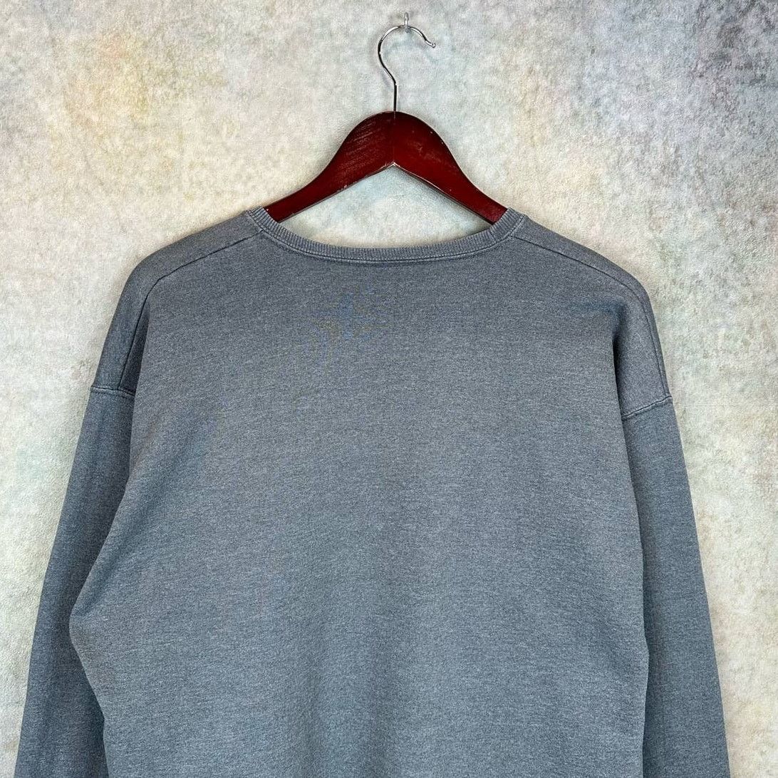 Jerzees × Vintage Vintage 90s Jerzees Blank Sweatshirt Sz L Gray Pullover Size US L / EU 52-54 / 3 - 8 Thumbnail