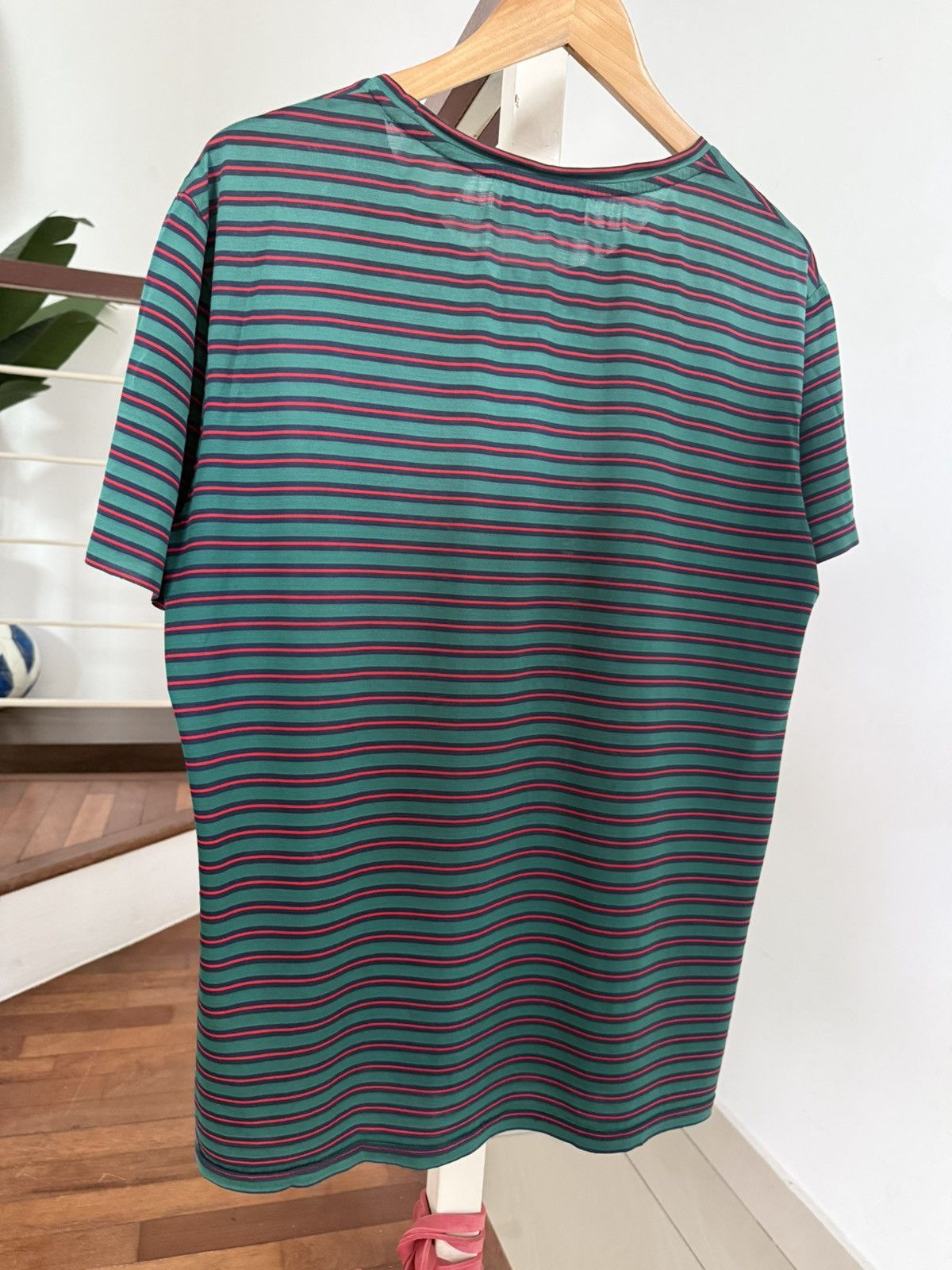 Gucci Gucci monogram logo stripe relaxed T-shirt horizontal Size US L / EU 52-54 / 3 - 3 Thumbnail