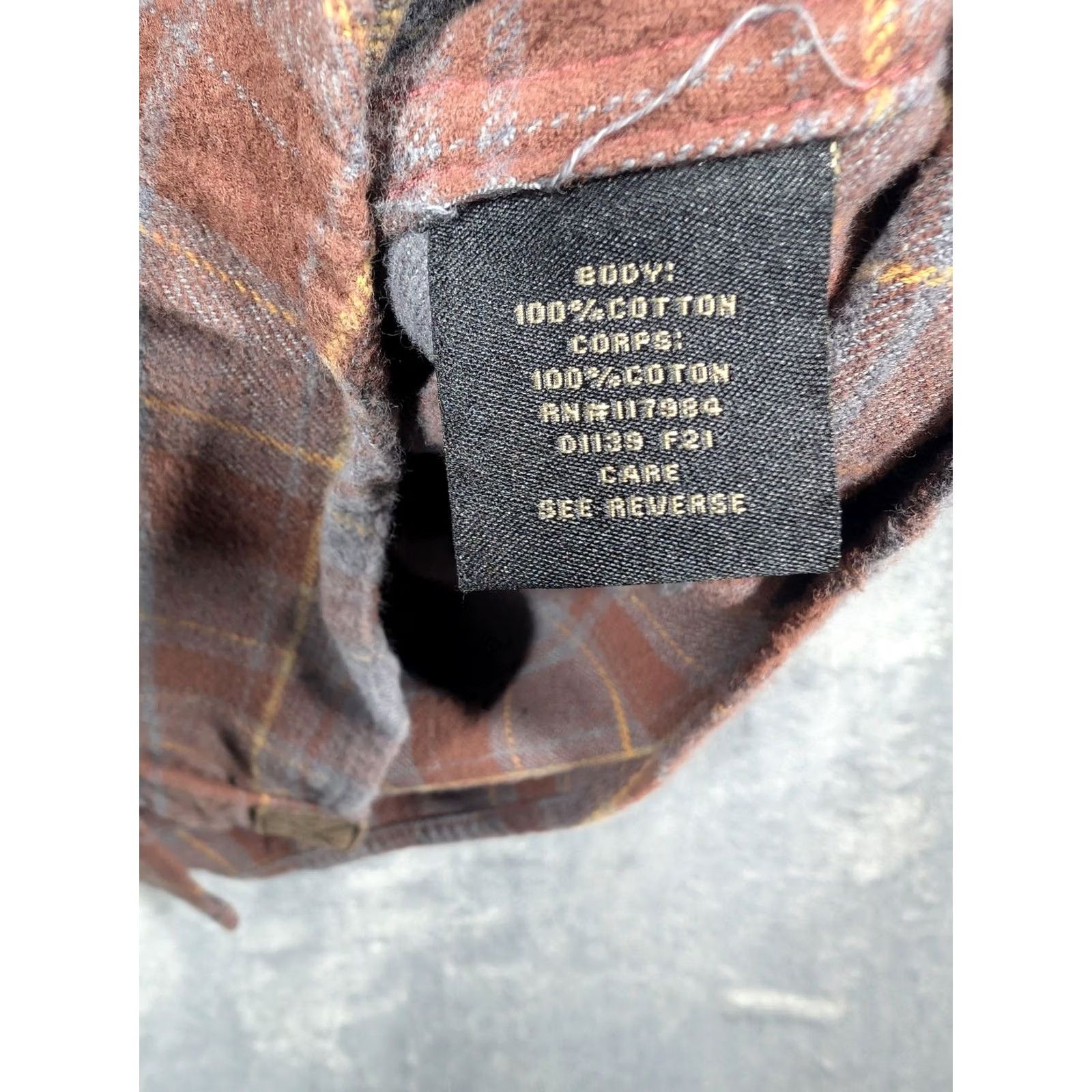 Vintage Dakota Grizzly Shirt Mens XL Brown Plaid Flannel Long Sleeve Button Up Casual Size US XL / EU 56 / 4 - 7 Thumbnail