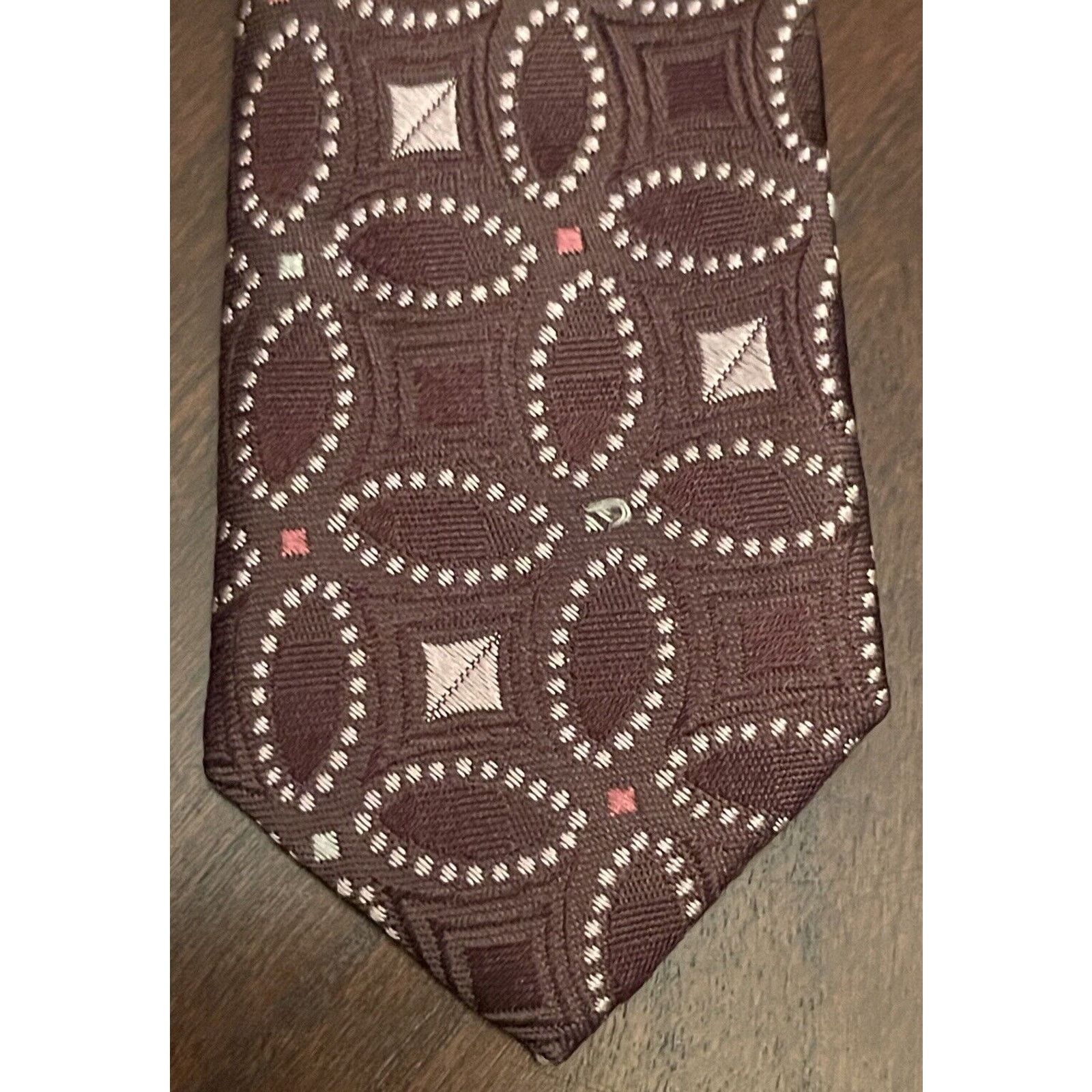 Burma Bibas Burma Bibas Brown Pink 100% Silk Made In China Size ONE SIZE - 6 Thumbnail