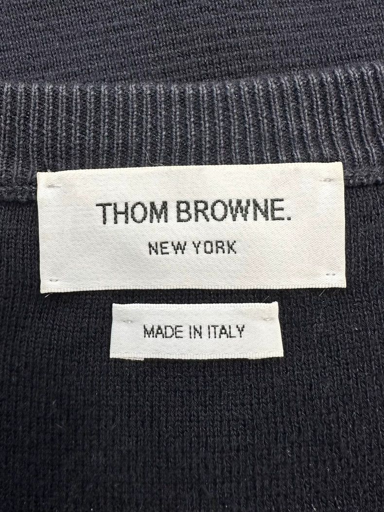 Thom Browne Thom Browne Round collar long sleeve hoodie Size US XL / EU 56 / 4 - 7 Thumbnail