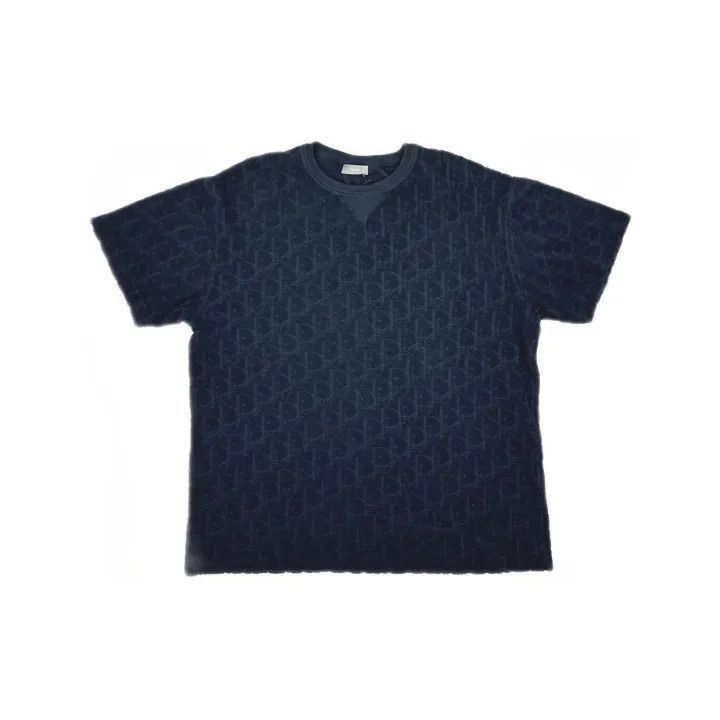Dior Dior Dior SS21 Oblique Print Cotton T-Shirt 0079-2507 Size US L / EU 52-54 / 3 - 2 Thumbnail