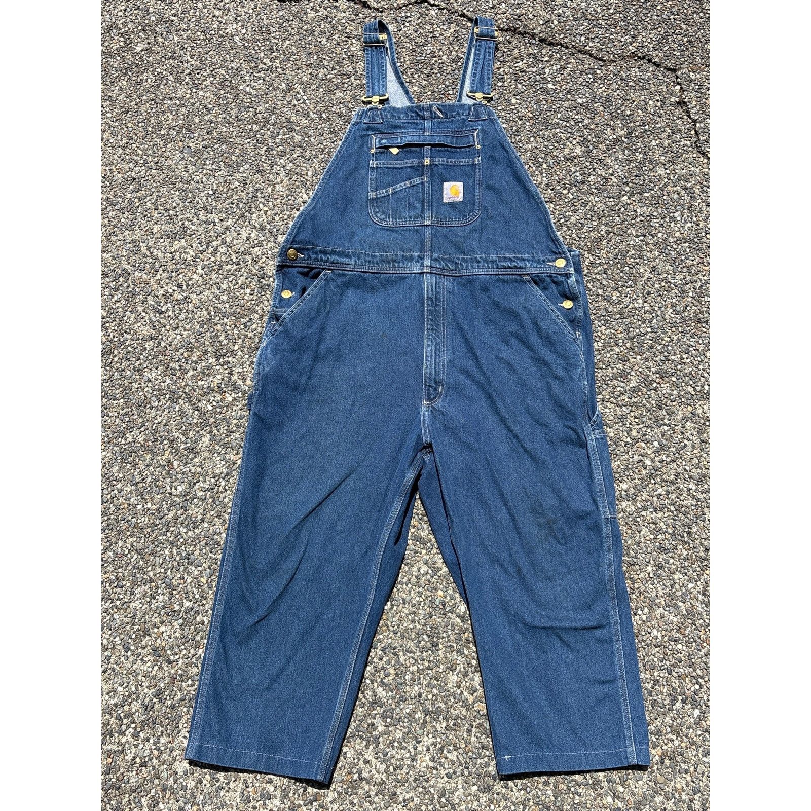Carhartt Carhartt Loose Fit carpenter Overalls OR4672-M Blue 40x28 Size US 40 / EU 56 - 1 Thumbnail