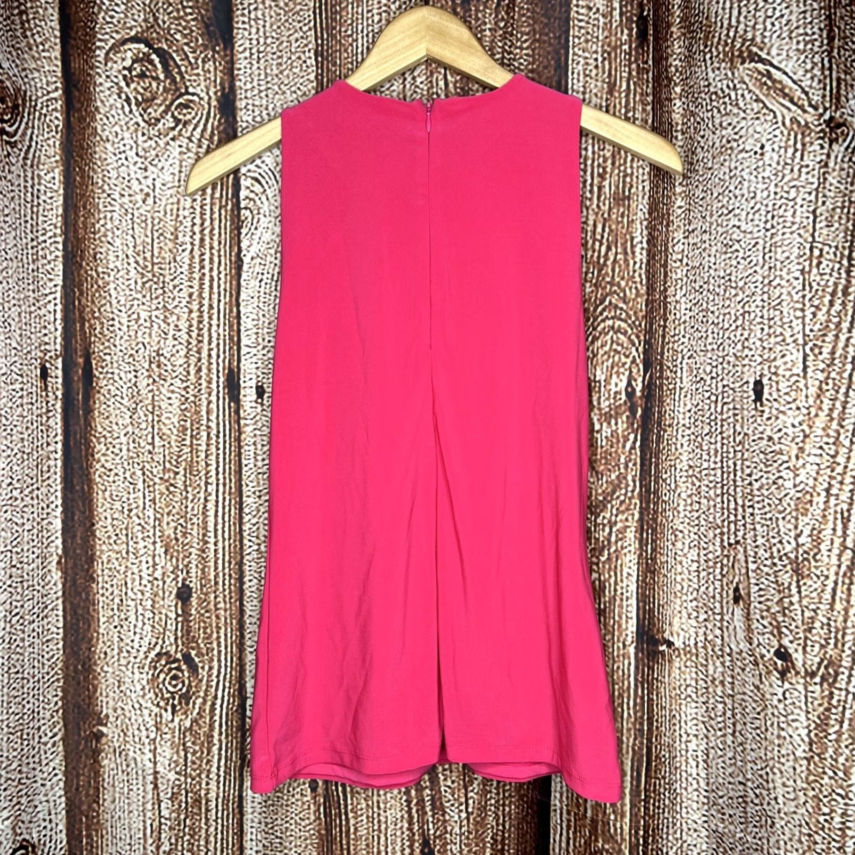 Ralph Lauren Women's Lauren Ralph Lauren PETITE Medium Hot Pink Tank Top Blouse Size M / US 6-8 / IT 42-44 - 3 Thumbnail