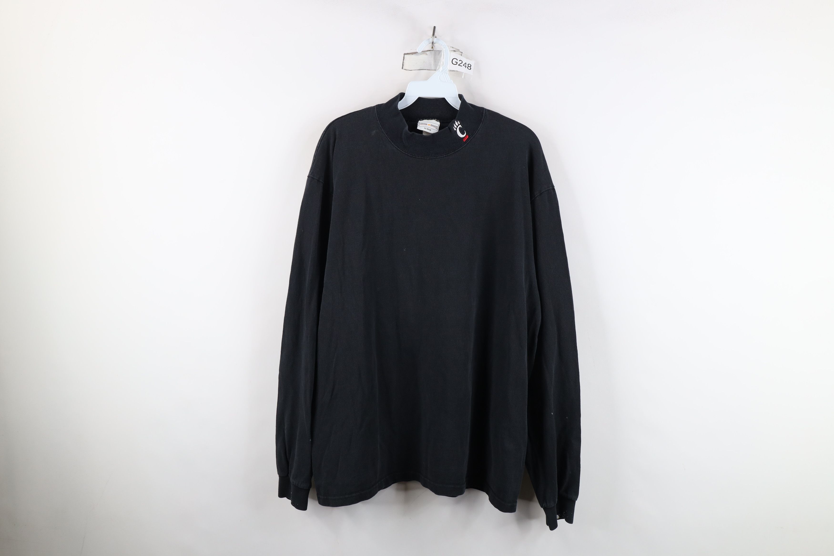 Vintage Vintage 90s Cincinnati Mock Neck Long Sleeve T-Shirt Size US L / EU 52-54 / 3 - 1 Thumbnail