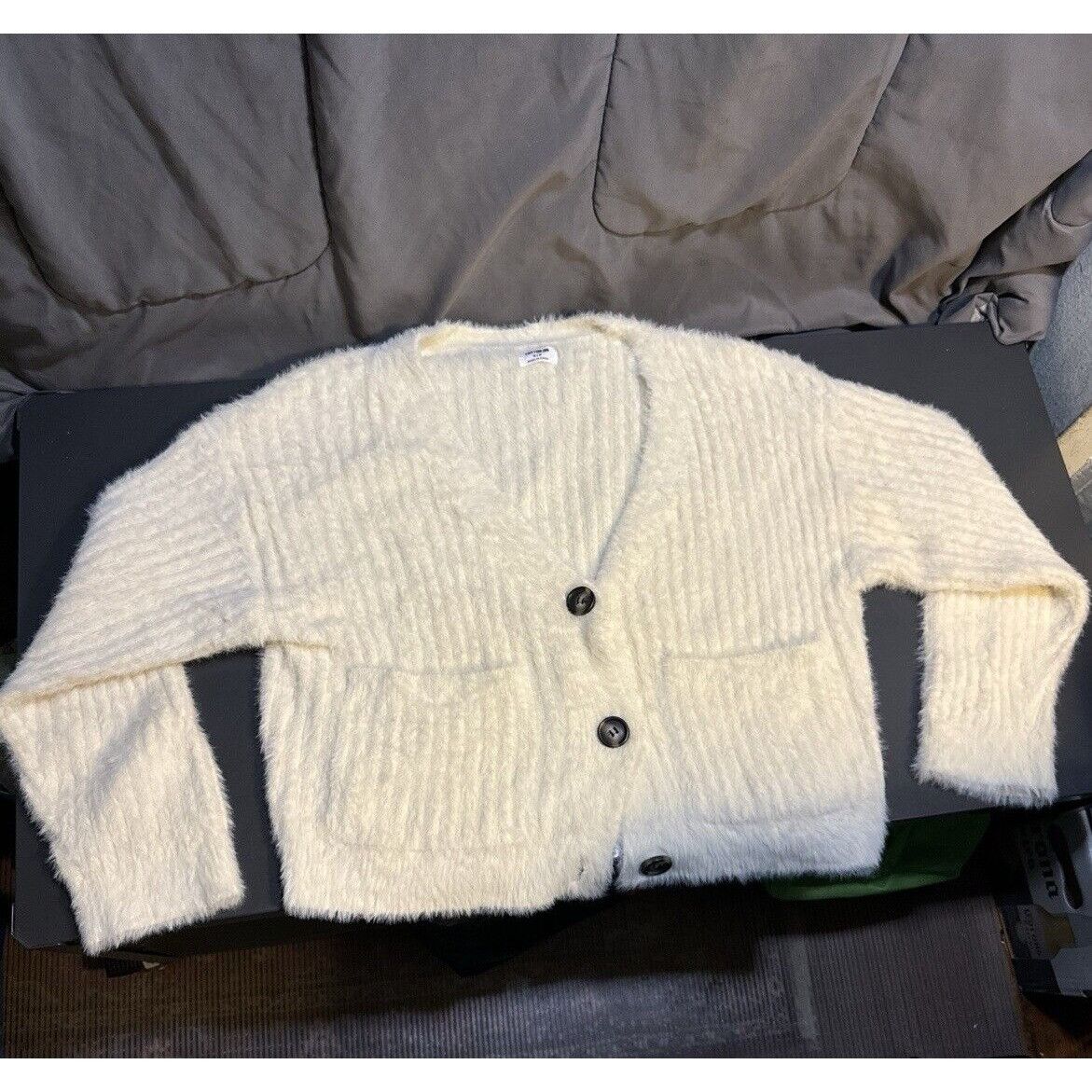 Cotton On COTTON ON Women’s Cardigan Sweater Button Down Ribbed Fuzzy Size S / US 4 / IT 40 - 1 Thumbnail