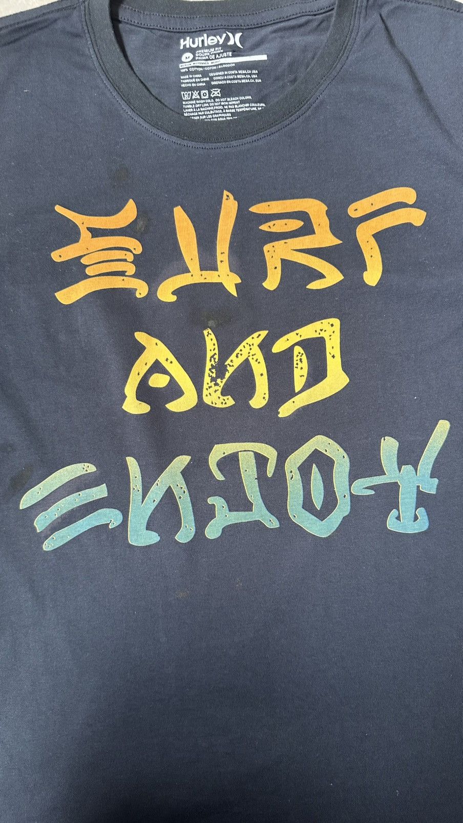 Hurley HURLEY SURF AND ENJOY TEE Size US M / EU 48-50 / 2 - 2 Thumbnail