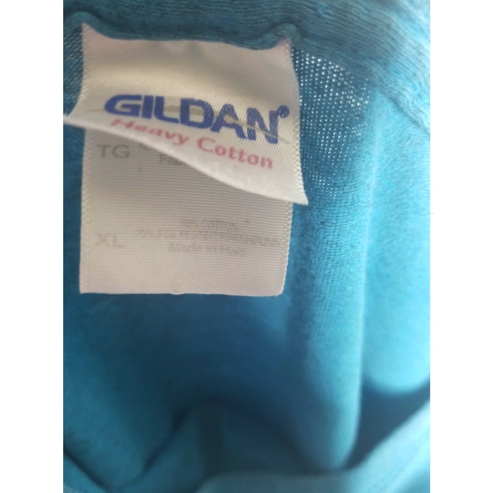 Gildan VINTAGE Gildan XL T-Shirt Blue Puff Print Florida Palm Trees Bird Nature 90s Mens Size US XL / EU 56 / 4 - 5 Thumbnail