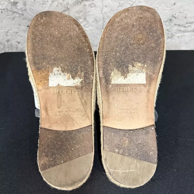 Hermes Hermes White Slide Sandals Size 41-2506 Size US 10 / EU 43 - 7 Thumbnail