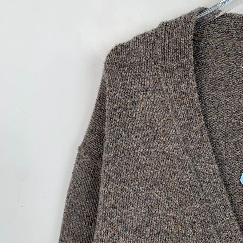 Maison Margiela Maison Margiela Brown V-neck sheep wool single-breasted lon Size US S / EU 44-46 / 1 - 3 Thumbnail