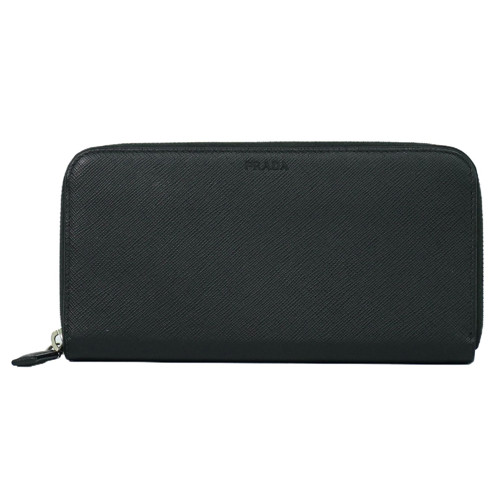 Prada Prada Zip Around Organizer Wallet Saffiano Leather with Applique Size ONE SIZE - 1 Thumbnail