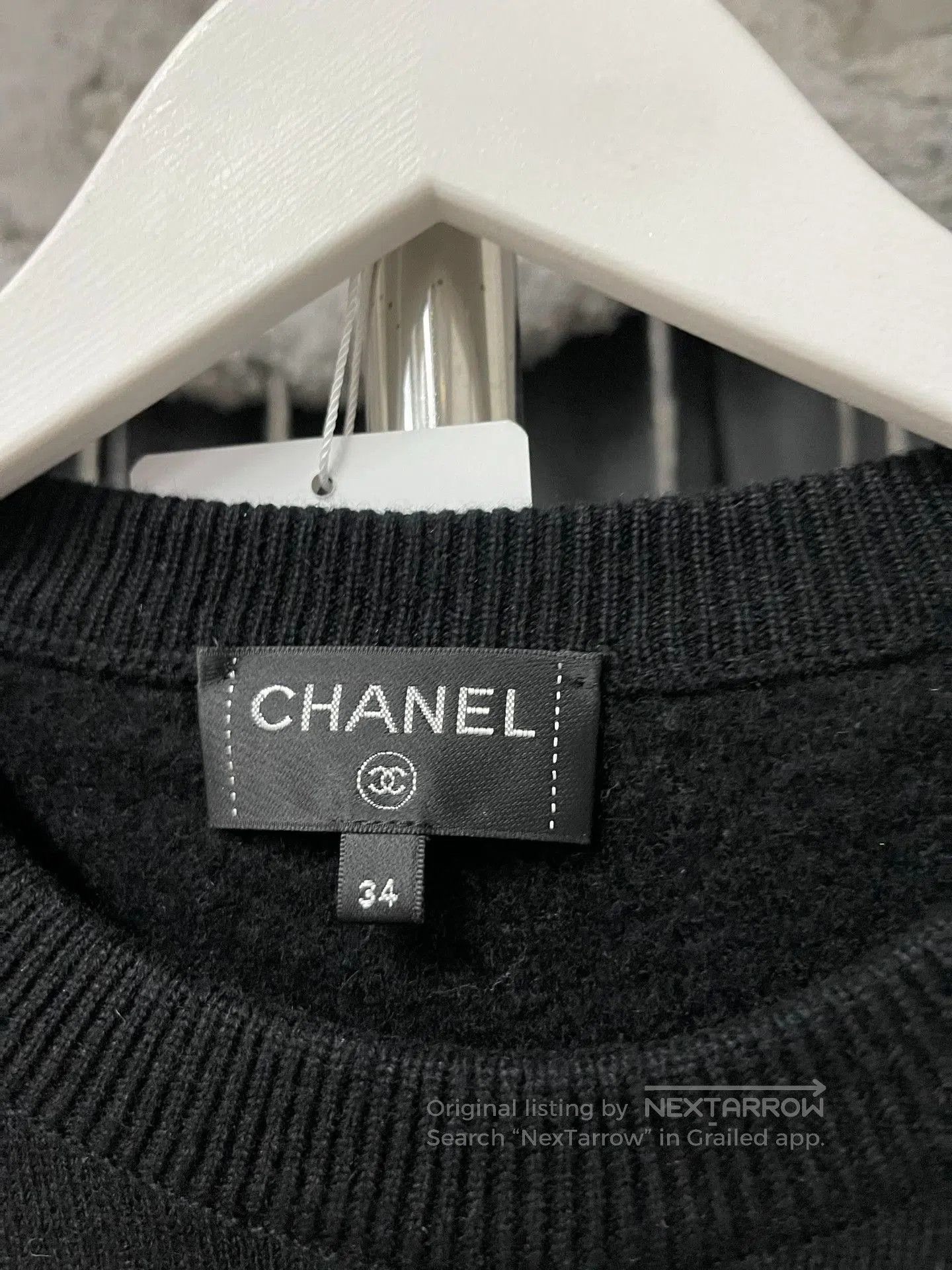 Chanel Chanel Coco Black Sweater. Size US XS / EU 42 / 0 - 5 Thumbnail