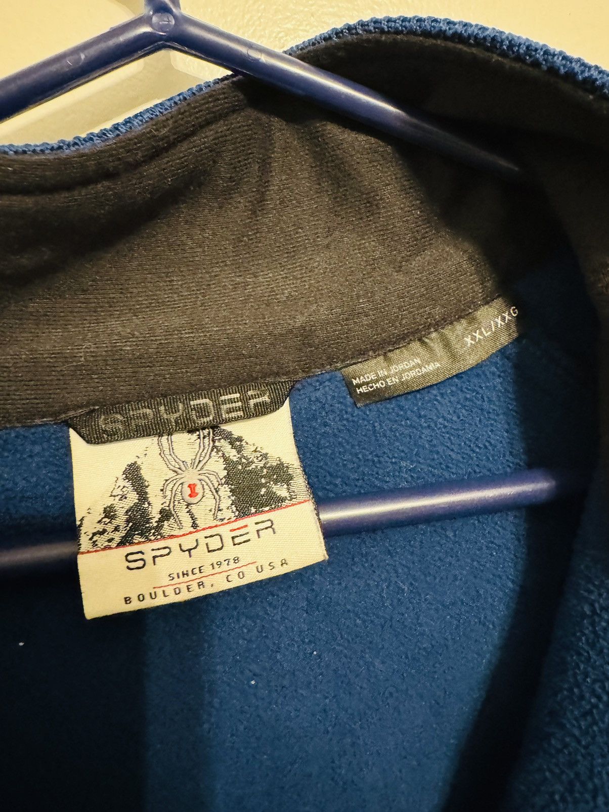 Spyder Spyder Mens Pullover Jacket Sz XXL Blue Yellow Quarter Zip Size US XXL / EU 58 / 5 - 5 Thumbnail