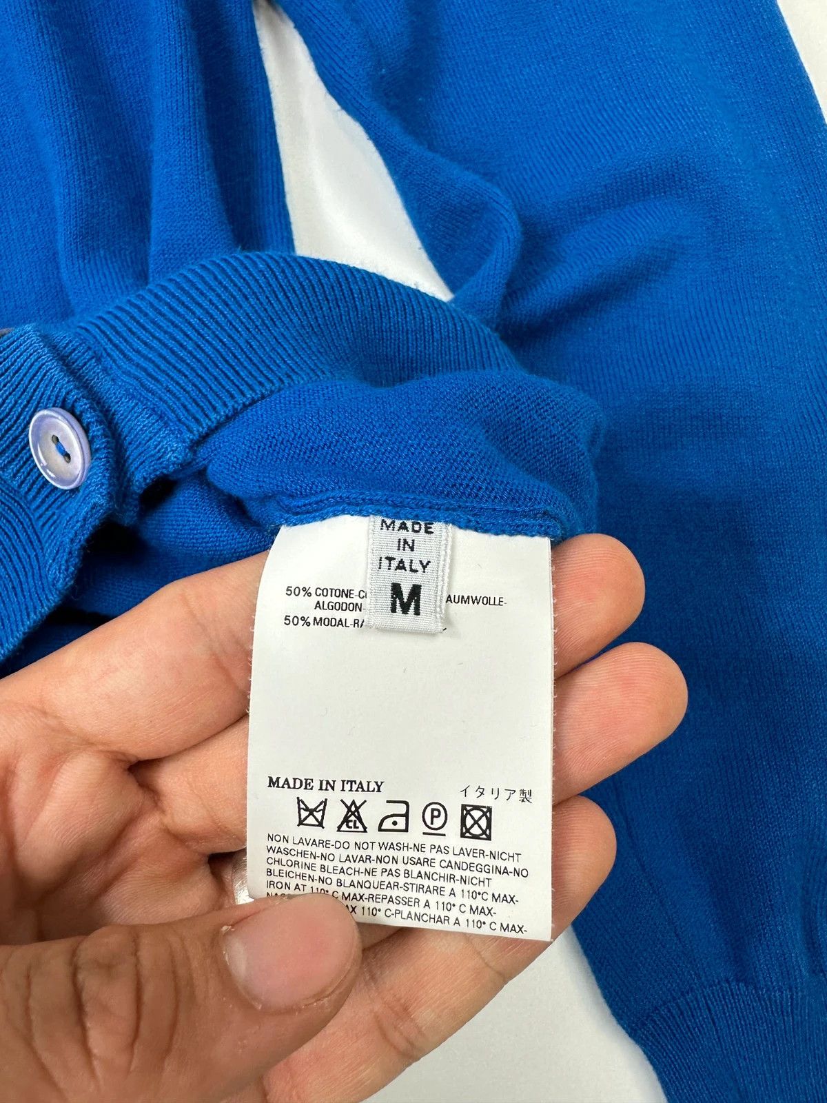 Maison Margiela Martin Margiela Line1 SS09 Electric Blue Cardigan Shoulder Size US M / EU 48-50 / 2 - 8 Thumbnail