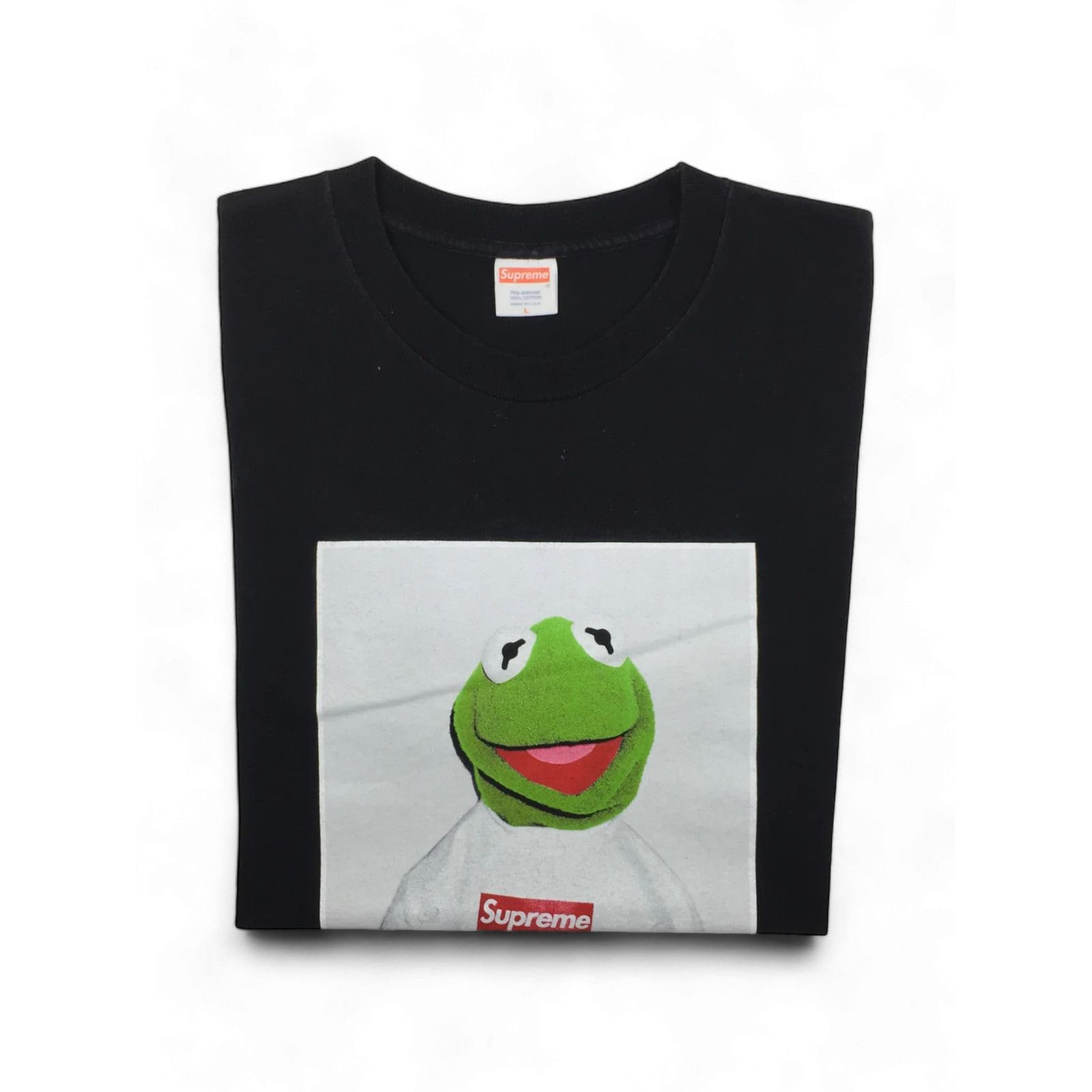 Supreme 2008 Supreme Kermit Black Photo Tee Size US L / EU 52-54 / 3 - 3 Thumbnail